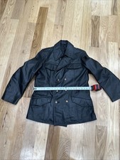 Fondina giacca pelle nera moto polizia tedesca Hackel & Co. vintage anni 80