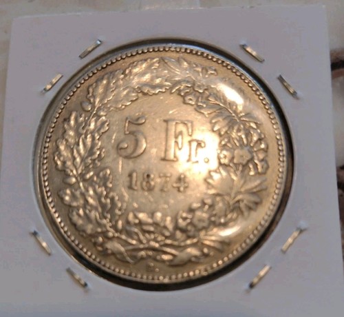 Moneta argento svizzera 5 - svizzera,