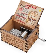 Caja Musical Madera Vintage