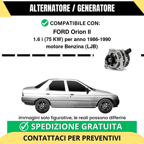 Alternatore ford orion 6i - alternatore, ii