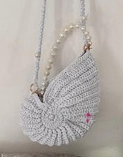 Borsa conchiglia, glitter