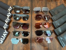 LOTTO QUAY X 10 paia occhiali da sole STANDARD e POLARIZZATI resort aviatore specchio NUOVI A