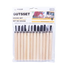 Set 12pz sgorbie per intaglio - 12pz,