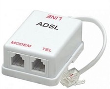 Filtro Adsl Tim Telecom + Cavo Telefonico 1 Metro + Adattatore