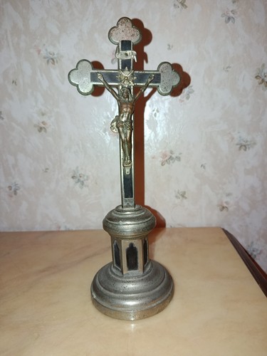 Crocifisso antico appoggio - crocifisso, da