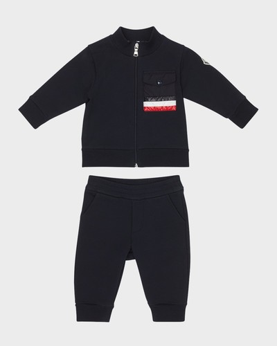 Moncler cotton blend full zip - cotton,