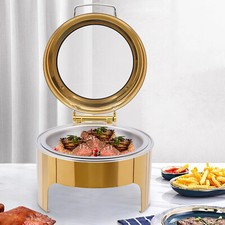 6 Liter Round Roll Top Chafing