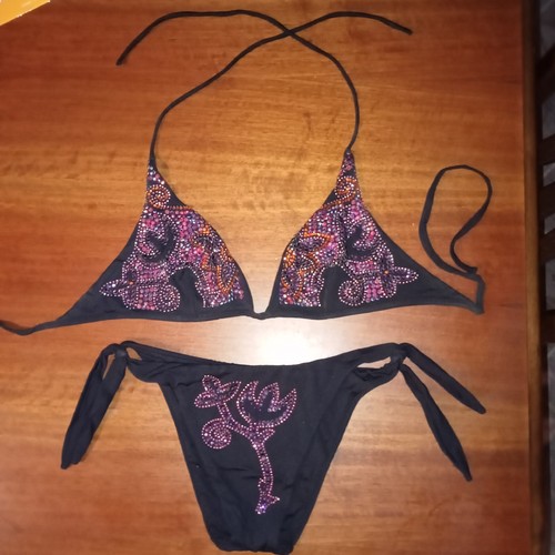 Bikini swarovski pin stars - bikini,