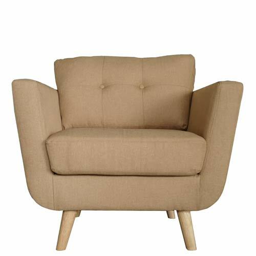 Poltrona tessuto beige con - poltrona, in