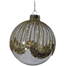 4 Palline oro in vetro