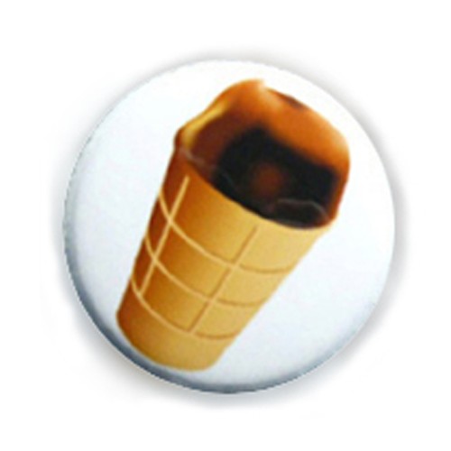 Badge grande cioccolato gelato - badge,