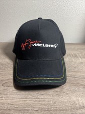 Cappello berretto baseball Ayrton Senna X McLaren nero F1 Brasile colore etichetta e cuciture