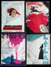 4 Spartiti d'epoca -  anni 30 - vedi titoli e decrizione