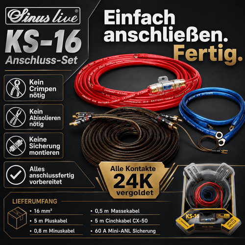 Set cavi batteria auto - , hifi