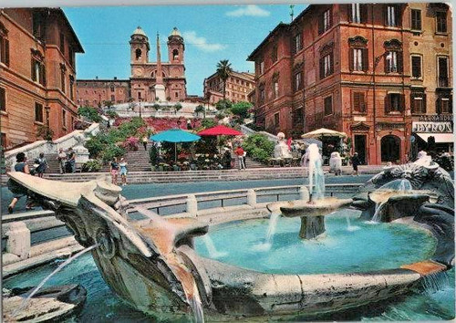 Cartolina piazza spagna - di,