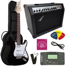 CHITARRA ELETTRICA COLORE A SCELTA IN SET + AMPLIFICATORE GW35R = POWER INCLUSIVE + ACCORDATORE GT7
