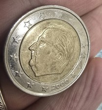 Moneta euro belgio anno - 2, 2000