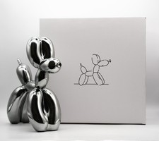 Limited Balloon Dog Resin Gray