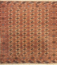 Tappeto Bukara turkmeno tekke antico extra fine mis:275x250 cm