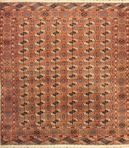 Tappeto bukara turkmeno tekke - bukara,
