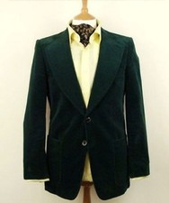 Giacca Blazer In Velluto Verde