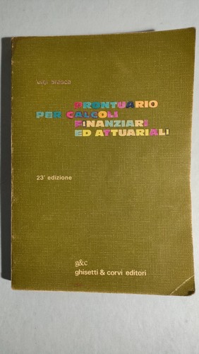 Prontuario per calcoli - prontuario,
