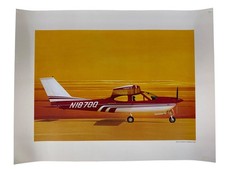 Stampa aeroplano vintage 1973