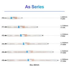 75W-180W CO2 Laser Tube D80