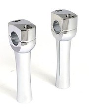 Riser Manubrio Rialzi per Harley Sportster Dyna Softail Cromati Domed 5 Pollici