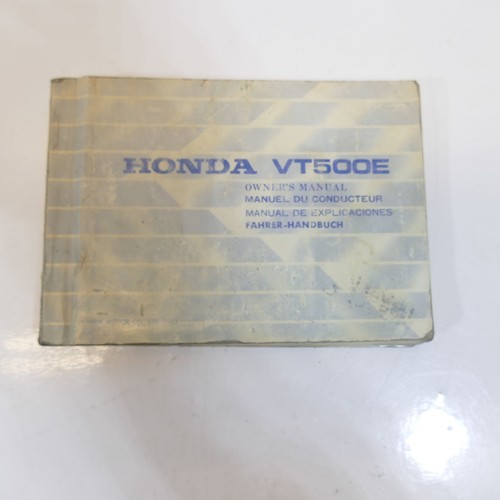 Honda 500 85 manuale - vt, ez:85