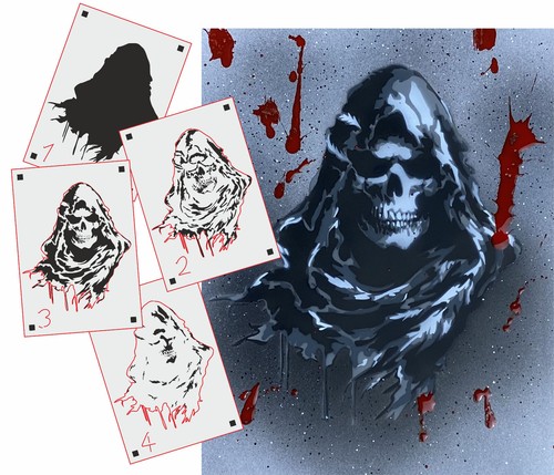009 reaper stencil - reaper,