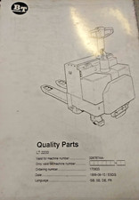 Libro pezzi di ricambio BT - carrello elevatore elettrico a timone LT2200 328...