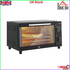 HOMCOM Nuovo Mini Forno Resistente 9L Griglia Elettrica da Banco Controllo Timer 750W