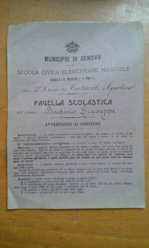 Pagella scolastica scuola - pagella,