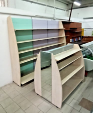 STOCK SCAFFALATURA IN LEGNO + GONDOLE CENTRALI PER NEGOZI