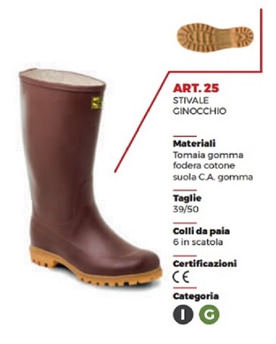 Stivale gomma trento - gomma,