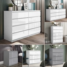 Cassettiera alta lucida