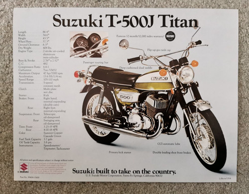 Suzuki t500j t250j - suzuki, t500j/t250j