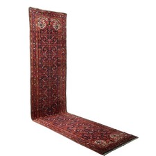 Tappeto Malayer Antico Cotone Lana Nodo Fine Iran 490 x 110 cm