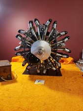 Raro Motore Radiale 9 Cilindri