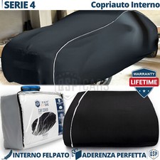 TELO COPRIAUTO Interno Per Bmw Serie 4 Felpato Traspirante Nero Garanzia A VITA