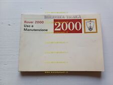 Rover 2000 - TC - SC - Automatic manuale uso manutenzione originale Italiano
