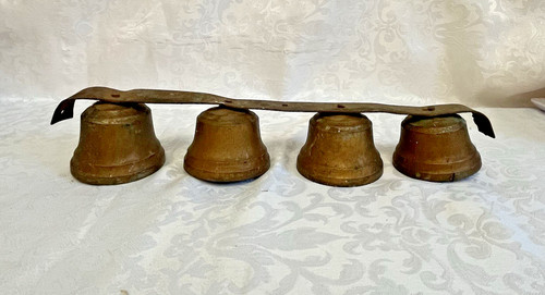 Campane slitta bronzo vintage