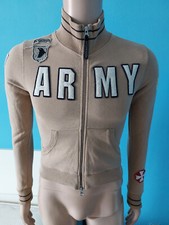 FELPA UOMO MANICA LUNGA TAGLIA XS HYDROGEN ARMY AIRBORNE COLOR CACHI 100% COTONE