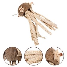  Parrot Foreging Toy Bird Cage Cacing Cocoanut Shell with Naphel Pet Bird