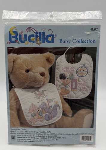 Bucilla kit coppia bavaglini - bucilla,