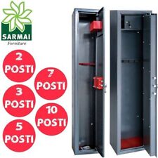 ARMADIO PORTAFUCILI DA 2 3 5 7 10 POSTI UTILIA SECURITY FUCILIERA BLINDATA