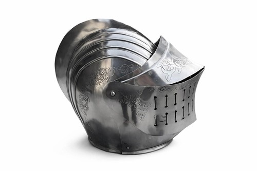 Elmetto sallet medievale - elmetto,