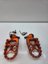 KTM EXC SX EXCF SXF PEDANE POGGIAPIEDI MAGGIORATE ERGAL NRTEAM FOOTPEGS