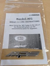 Mazda 3 MPS Distintivo Cromato